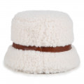 Fluffy fleece hat CHLOE for GIRL