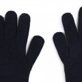 Gants tricolores en tricot CHLOE pour FILLE