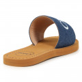 Denim slides CHLOE for GIRL