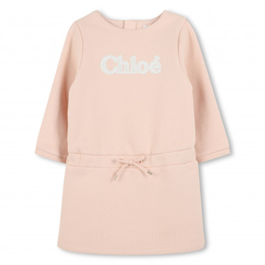 Fleece drawstring-waist dress CHLOE for GIRL