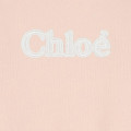 Fleece drawstring-waist dress CHLOE for GIRL