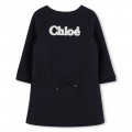 Fleece jurk met strik CHLOE Voor