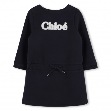 Fleece drawstring-waist dress CHLOE for GIRL