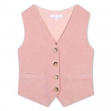 Gilet di velluto senza maniche CHLOE Per BAMBINA