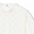 Embroidered blouse with frill CHLOE for GIRL