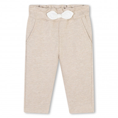 Fleece trousers with bow CHLOE for GIRL