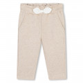 Fleece trousers with bow CHLOE for GIRL