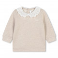 Sweat-shirt avec logo brodé CHLOE pour FILLE