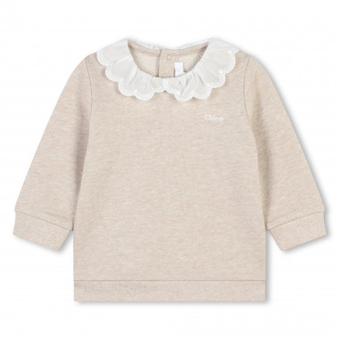 Embroidered logo sweatshirt CHLOE for GIRL