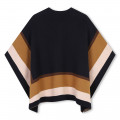 Multicoloured striped cape CHLOE for GIRL