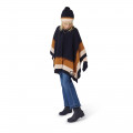 Multicoloured striped cape CHLOE for GIRL