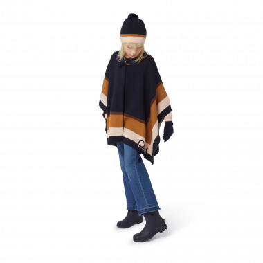 Cape avec rayures multicolores CHLOE pour FILLE