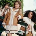 Shearling-style coat CHLOE for GIRL