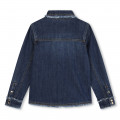 Denim shirt with fringe CHLOE for GIRL