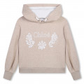 Fleece geborduurd sweatshirt CHLOE Voor