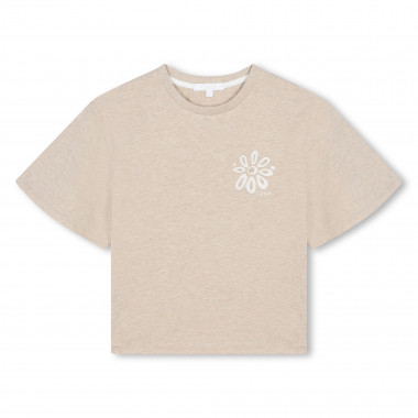 T-shirt with floral embroidery CHLOE for GIRL