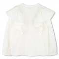 Blusa de ceremonia avolantada CHLOE para NIÑA