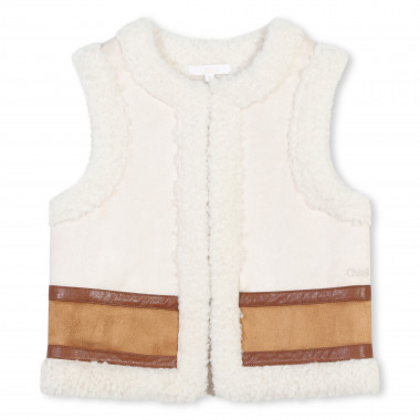 Gilet smanicato bicolore CHLOE Per BAMBINA