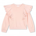 Frilled jersey sweatshirt CHLOE for GIRL