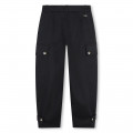 Broek met plooitjes van twill CHLOE Voor