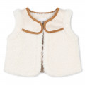 Fluffy sleeveless waistcoat CHLOE for GIRL