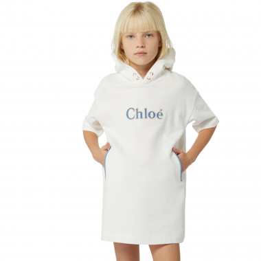 Hooded fleece dress CHLOE for GIRL