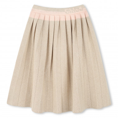 Pleated cotton and wool skirt CHLOE for GIRL