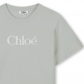 T-shirt avec logo brodé CHLOE pour FILLE