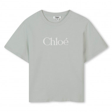 Camiseta con logo bordado CHLOE para NIÑA