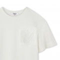T-shirt with chest pocket CHLOE for GIRL