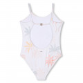 Palm tree print swimsuit CHLOE for GIRL