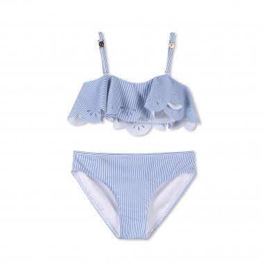 Maillot 2 pièces rayé à volant CHLOE pour FILLE