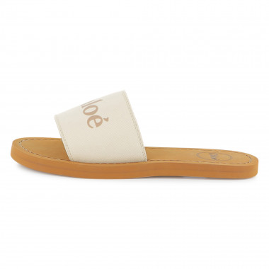 Claquettes en textile siglées CHLOE pour FILLE