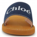 Pantoletten mit Logo CHLOE Für MÄDCHEN