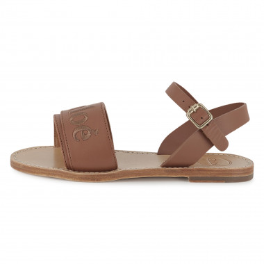 Sandales en cuir avec boucle CHLOE pour FILLE