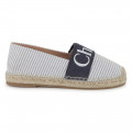 Espadrilles en toile rayée CHLOE pour FILLE