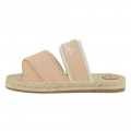 Sandales en toile et corde CHLOE pour FILLE