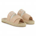 Sandales en toile et corde CHLOE pour FILLE