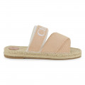 Sandales en toile et corde CHLOE pour FILLE