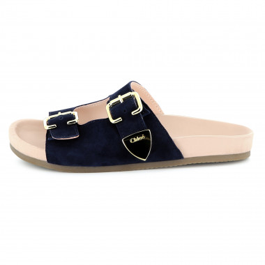 Chanclas de cuero con hebilla CHLOE para NIÑA
