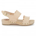 Buckled leather sandals CHLOE for GIRL