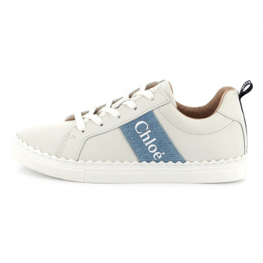Baskets lacées en cuir CHLOE pour FILLE