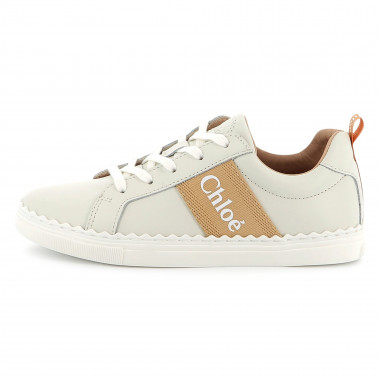 Baskets lacées en cuir CHLOE pour FILLE