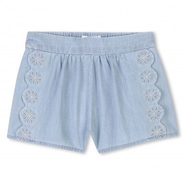 Pantalón corto vaquero bordado CHLOE para NIÑA