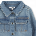 Jeansjacke mit Druckknöpfen CHLOE Für MÄDCHEN