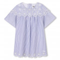 Gestreiftes, besticktes Kleid CHLOE Für MÄDCHEN