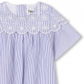 Gestreiftes, besticktes Kleid CHLOE Für MÄDCHEN