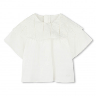 Top en coton avec broderies CHLOE pour FILLE