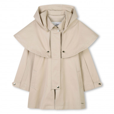 Trench à capuche en gabardine CHLOE pour FILLE