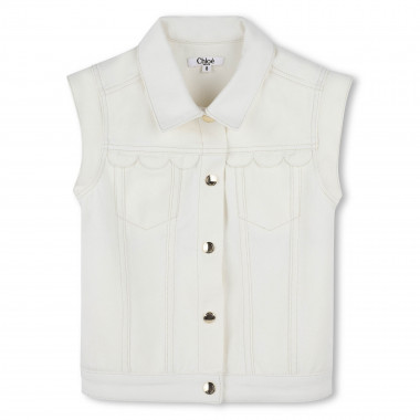 Camisa sin mangas festoneada CHLOE para NIÑA